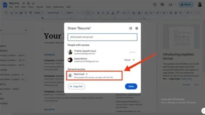 How do I share a Google Doc with comments?