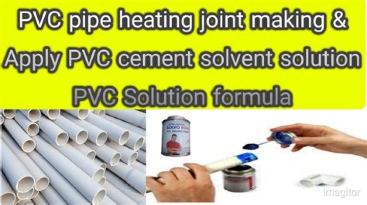 How do you remove excess PVC cement from pipes?