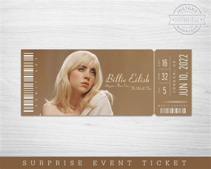 How much will Billie Eilish tickets cost?