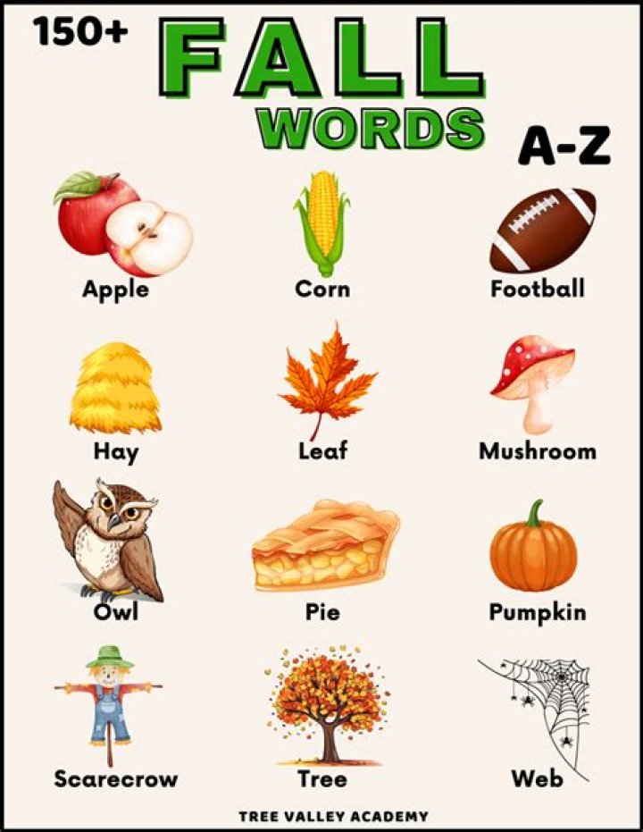 What are some fall words?