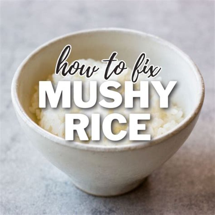 What can I do if my rice is too mushy?