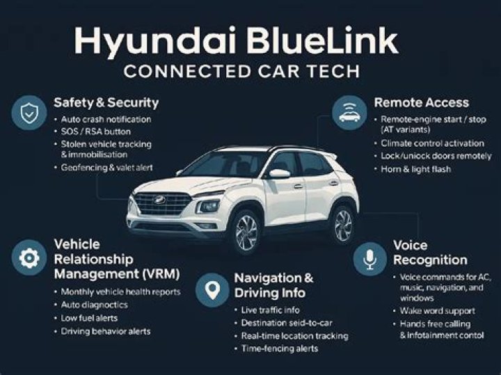 What does the Set button do on Hyundai Blue Link?