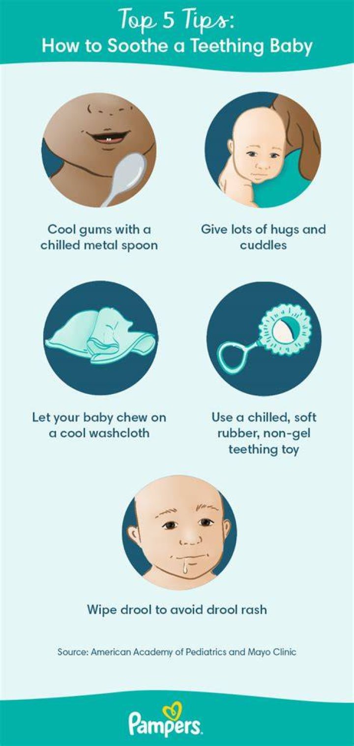 What helps a teething baby sleep?