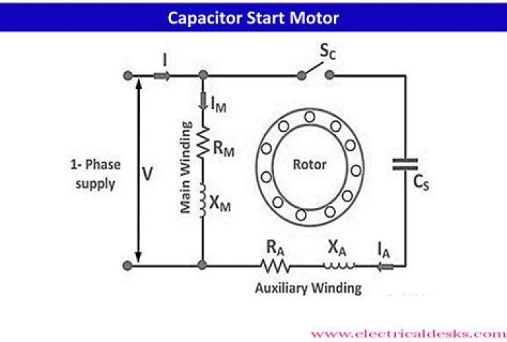 What is the use of capacitor placed inside the starter?
